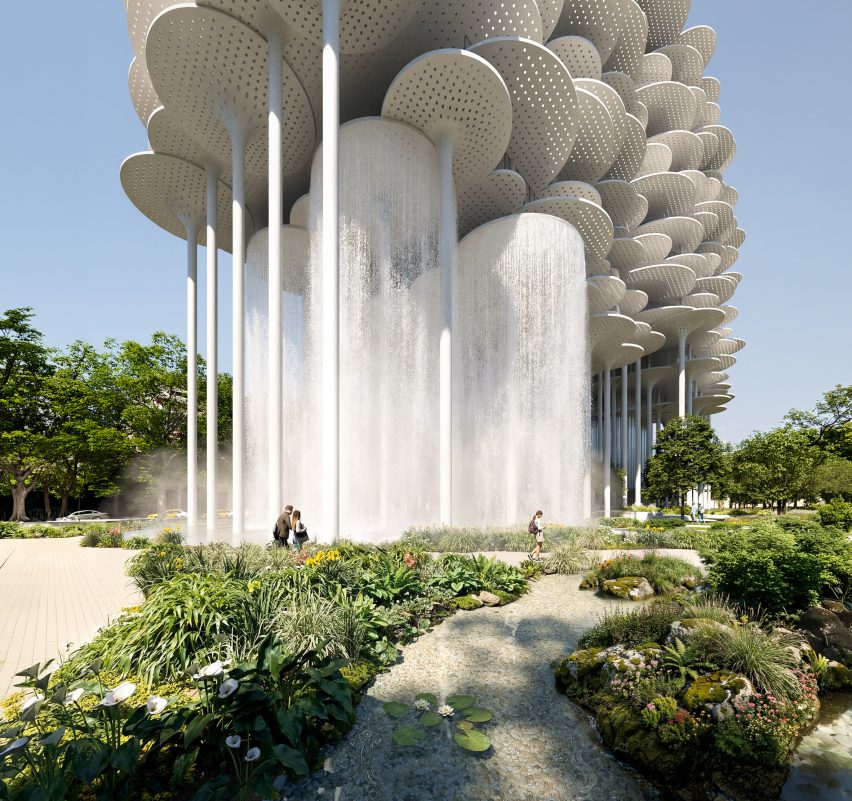BIG's design for Tirana Fountain Tower in Albania