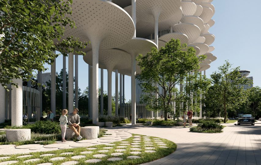 BIG's design for Tirana Fountain Tower in Albania