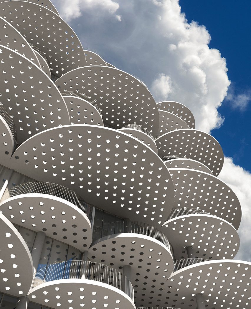 BIG's design for Tirana Fountain Tower in Albania