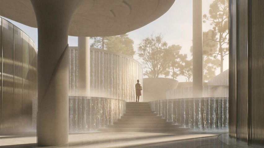 BIG's design for Tirana Fountain Tower in Albania
