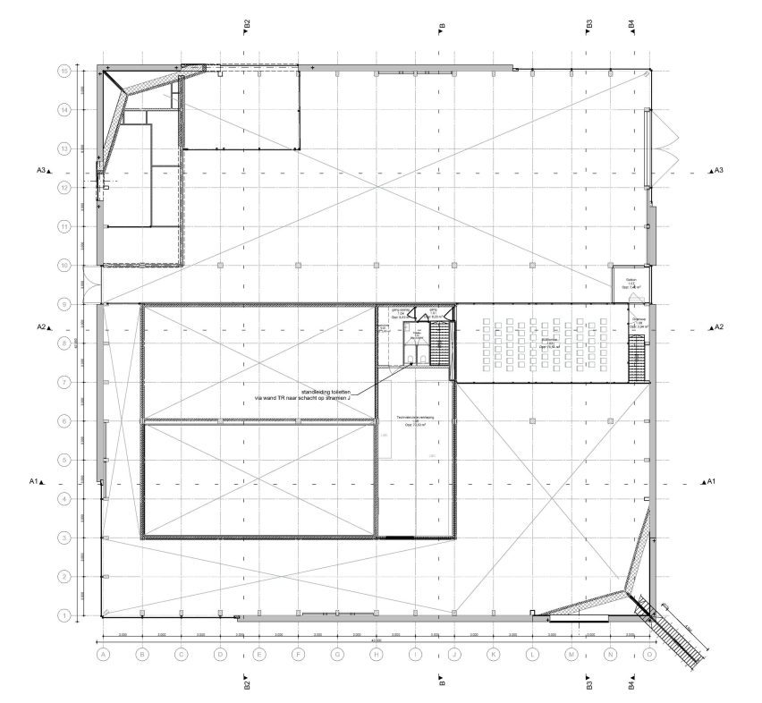 First floor plan of Museum Vonk by Studio Marco Vermeulen
