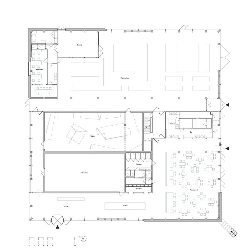 Ground floor plan of Museum Vonk by Studio Marco Vermeulen