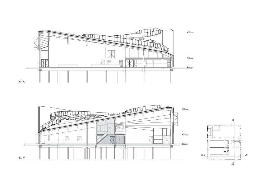 Sections of Museum Vonk by Studio Marco Vermeulen