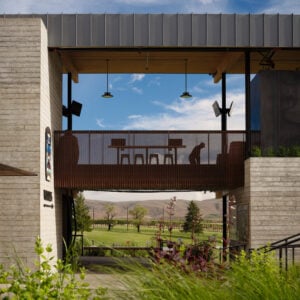 Golf clubhouse by Graham Baba nods to farm structures in rural Washington