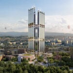 Render of World Trade Center Yerevan in Armenia by Foster + Partners